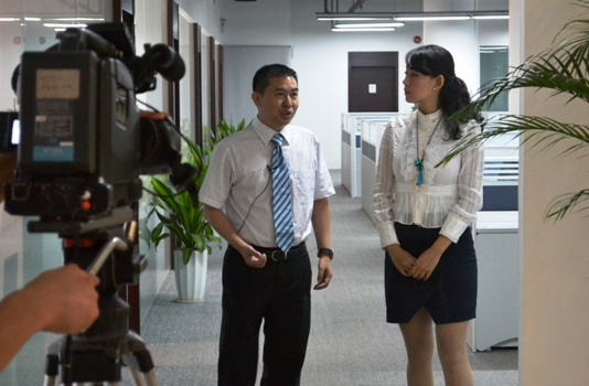 深圳电视台到asiagame集团采访