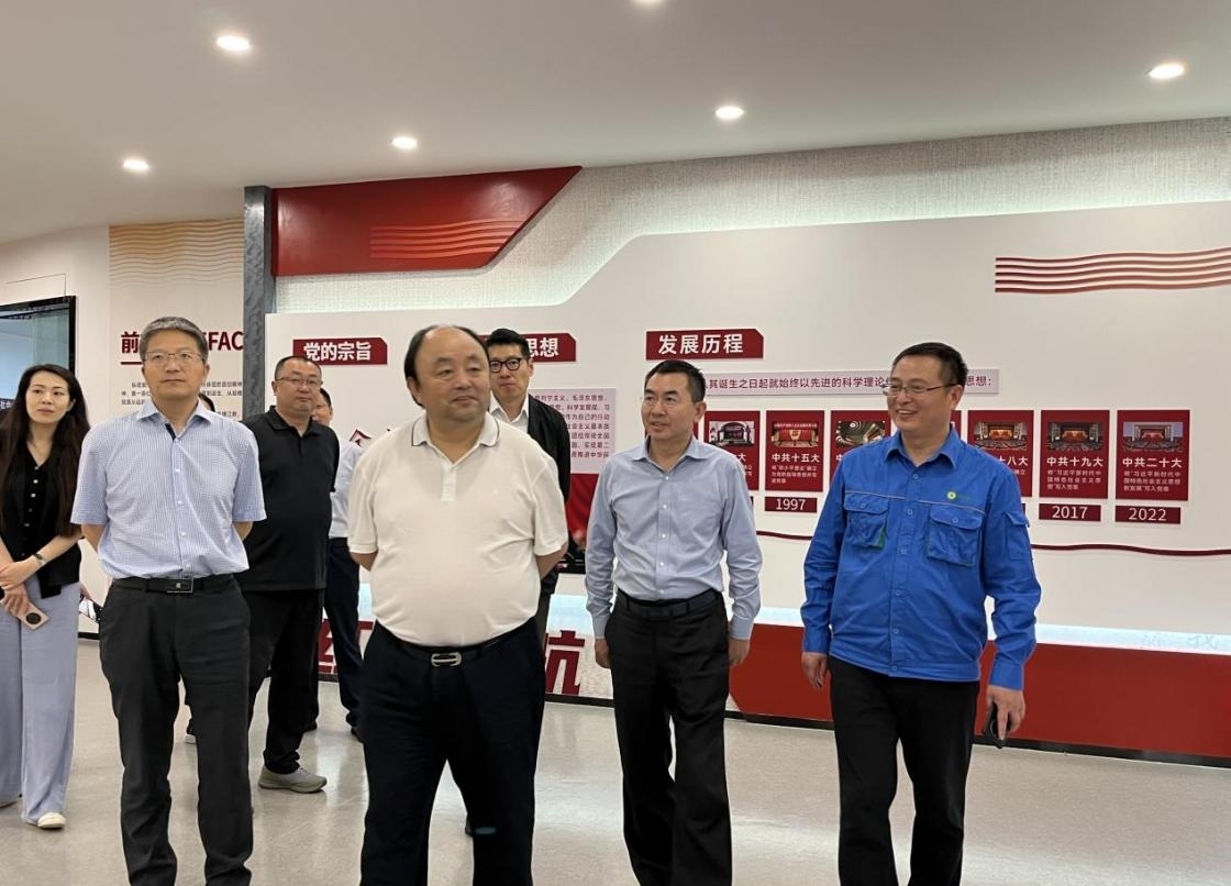 北京国资公司党委书记、、、董事长岳鹏调研asiagame海宁扩建项目